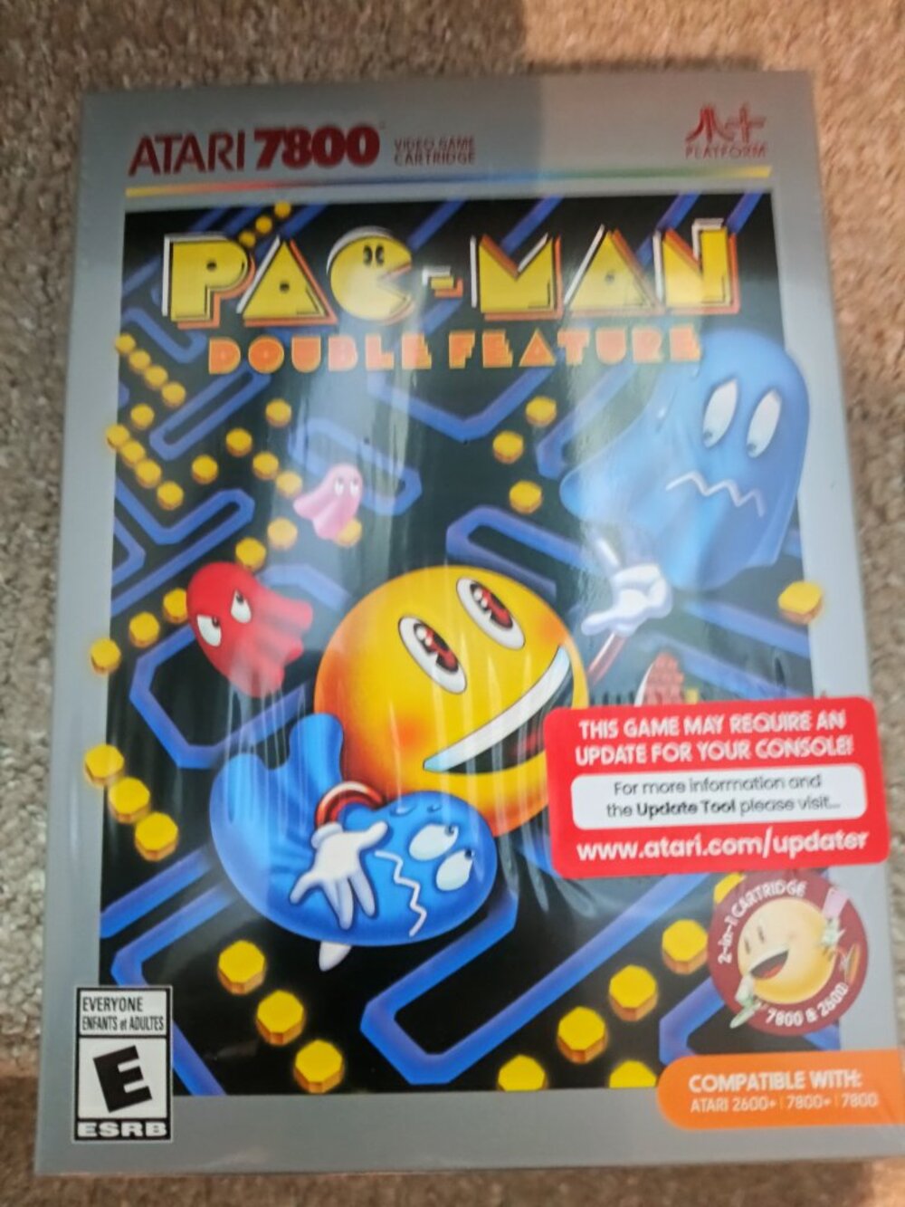 Pacman Double Feature Atari New Sealed